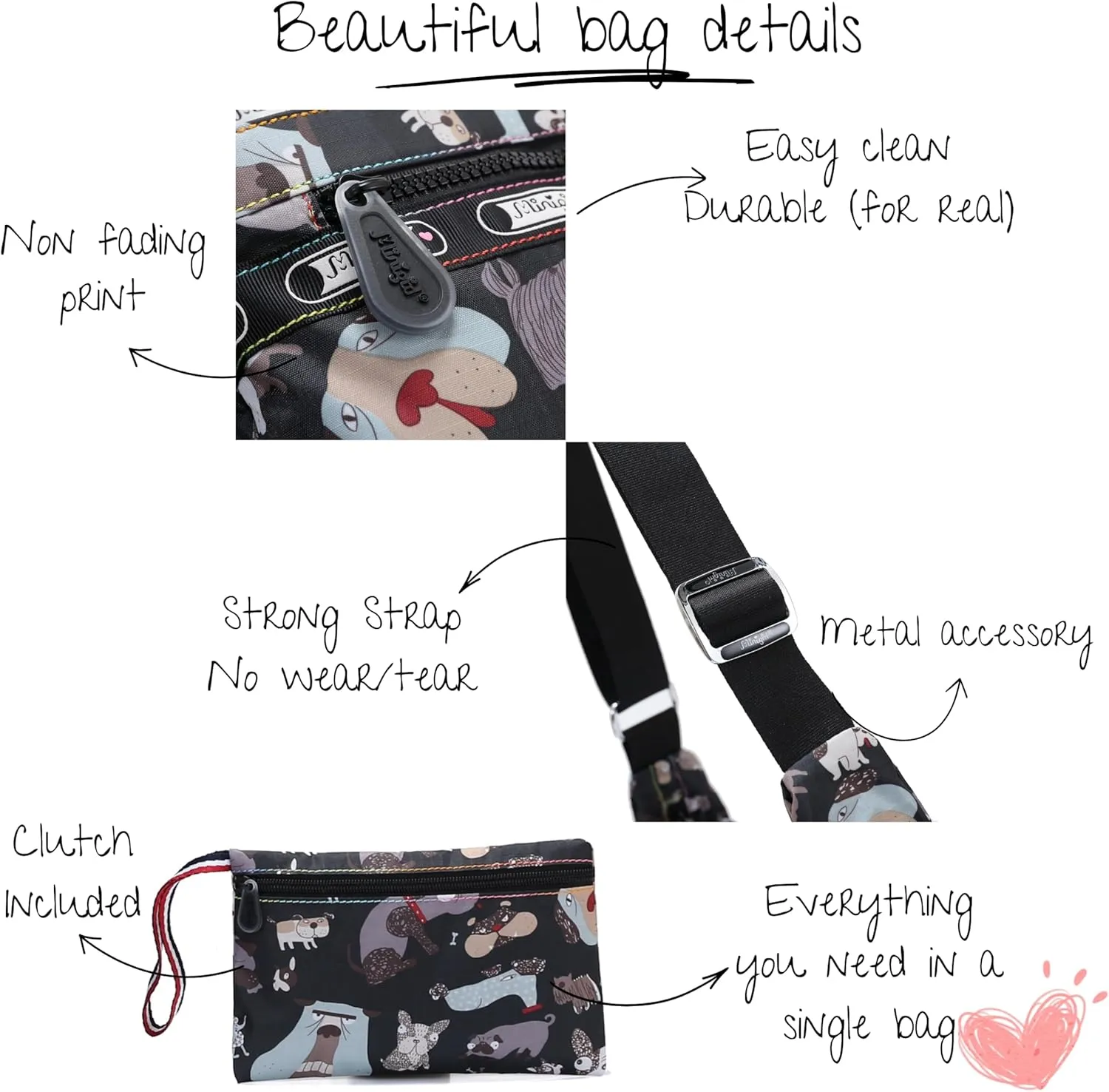 BEKILOLE Shoulder Bags for Women, Stylish and Functional Crossbody Bag for Women - Perfect for Travel and Everyday Use