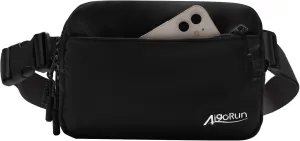 Belt Bag for Women Crossbody Fanny Pack Water Resistant Waist Bags Adjustable Strap for Outdoor Running Travel Workout Black
