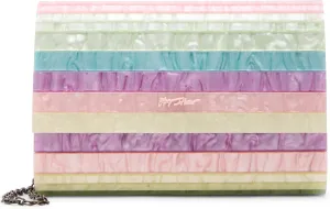 Betsey Johnson Strip Hooray Clutch, Pastel