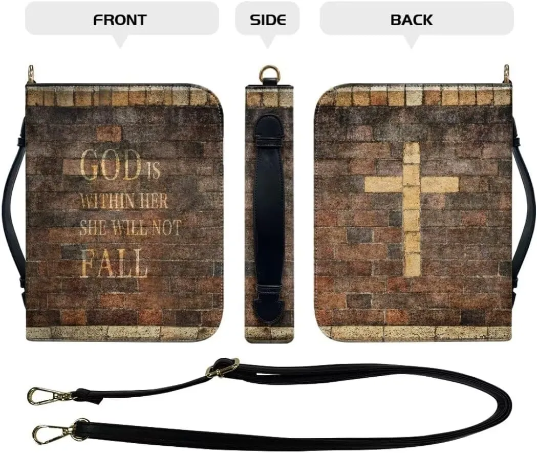 Bible Cover Case Bible Covers Carrying Bible Case Durable Multipurpose Handbag with Detachable Strap for Women Men