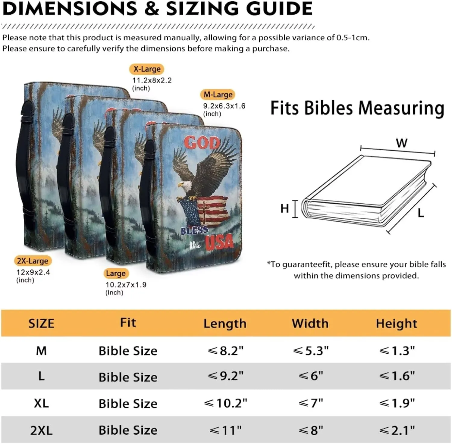 Bible Cover Case PU Leather Book Cover for Women Girls, Large Capacity Scripture Bag Bible Cover Bags