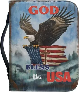 Bible Cover Case PU Leather Book Cover for Women Girls, Large Capacity Scripture Bag Bible Cover Bags