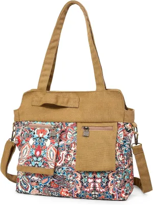 Black Butterfly boho series Large capacity canvas Personalized printing crossbody sling backpack， women tote handbags