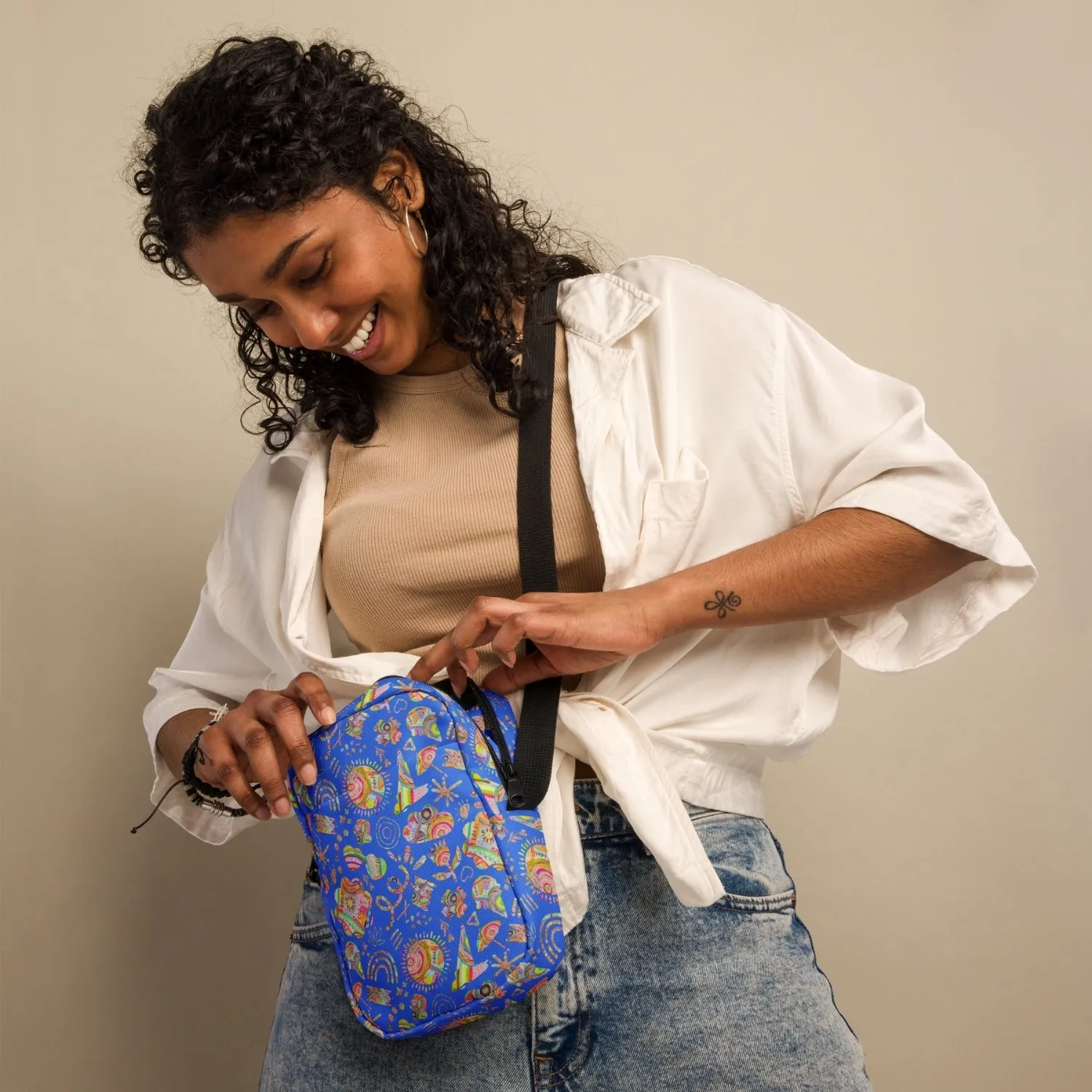 Blue Summer Sorbet Mini Crossbody Bag