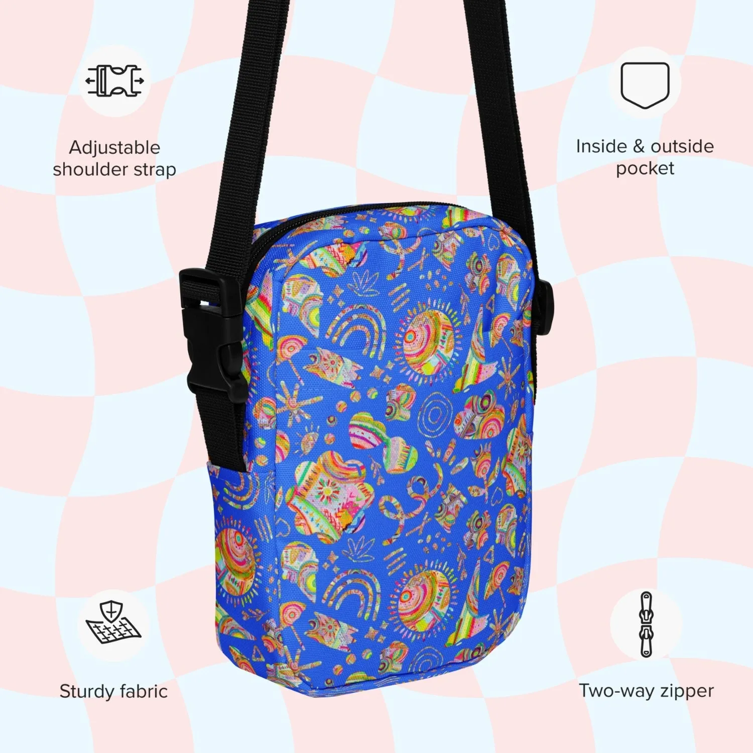 Blue Summer Sorbet Mini Crossbody Bag