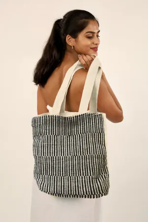 Bohemian Black Stripes Tote Bag