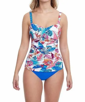 Bohemian Gypsy D-Cup Tankini In White Bohemian Gypsy