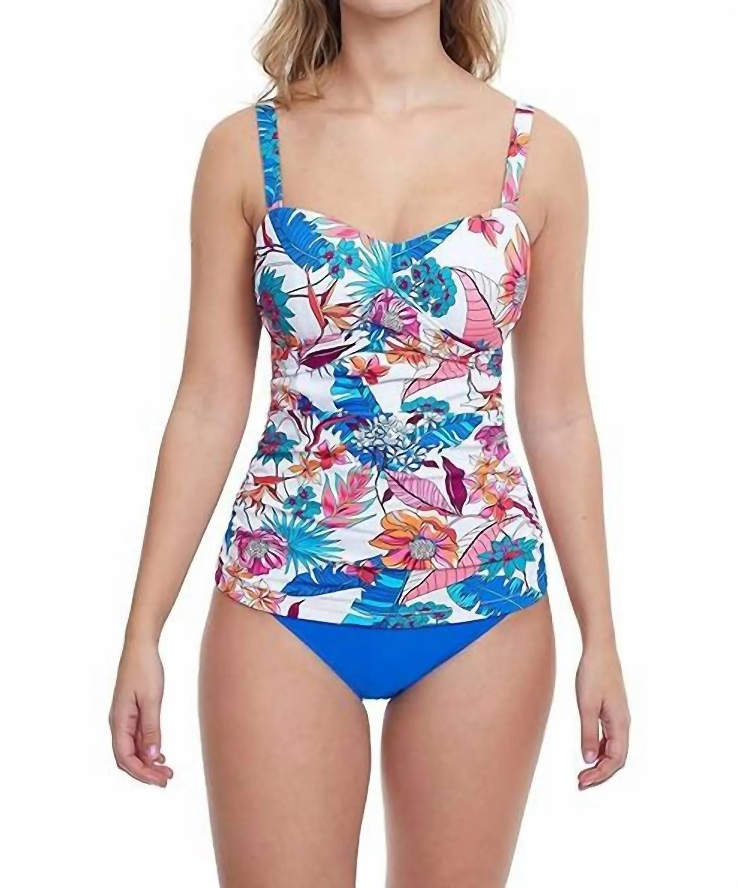 Bohemian Gypsy D-Cup Tankini In White Bohemian Gypsy