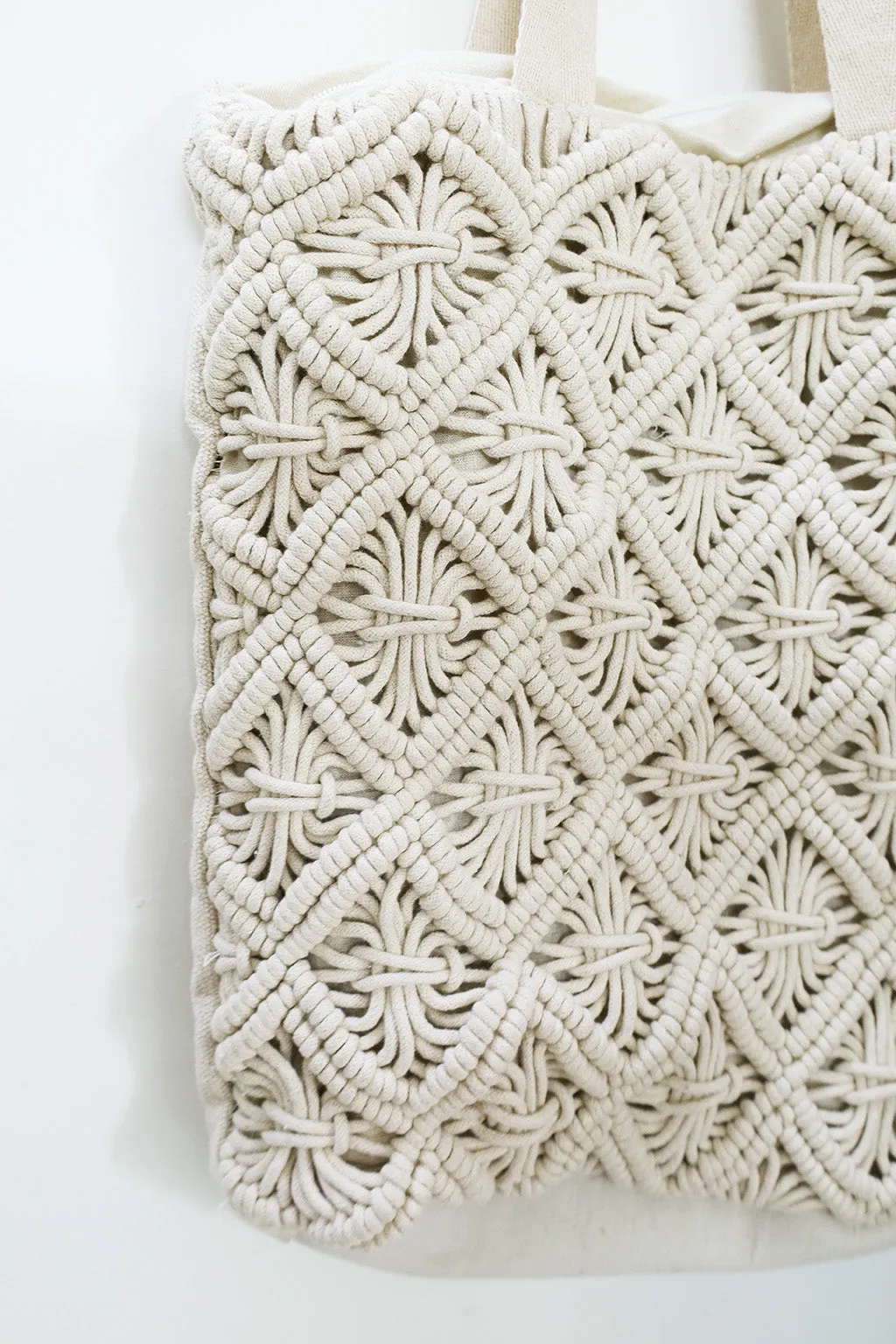 Bohemian Macrame Loops Tote Bag
