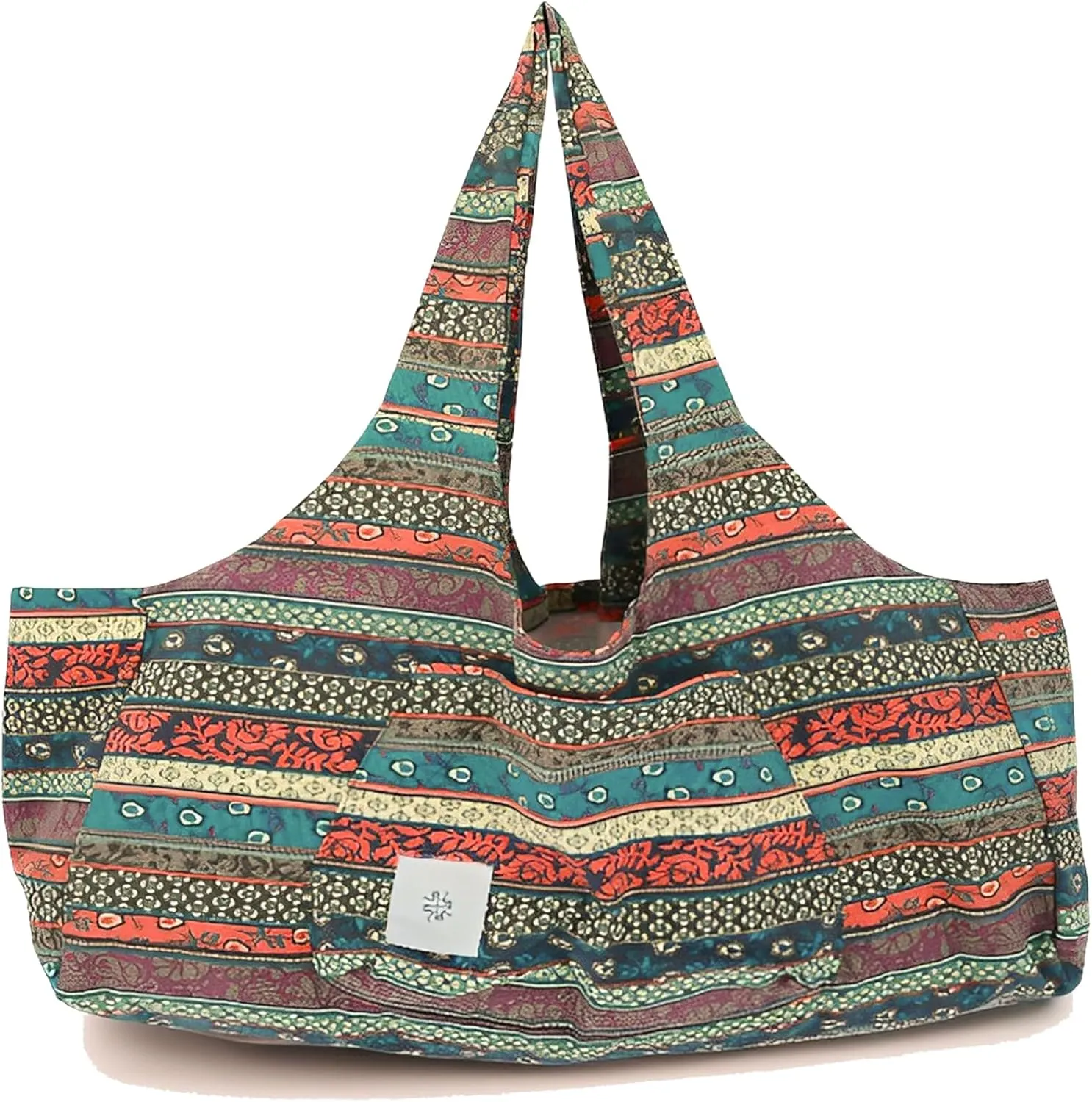 Boho-Style Extra Large Multi-Functional Yoga Mat Tote Bag, Durable and Versatile Carry-All for Yoga Essentials