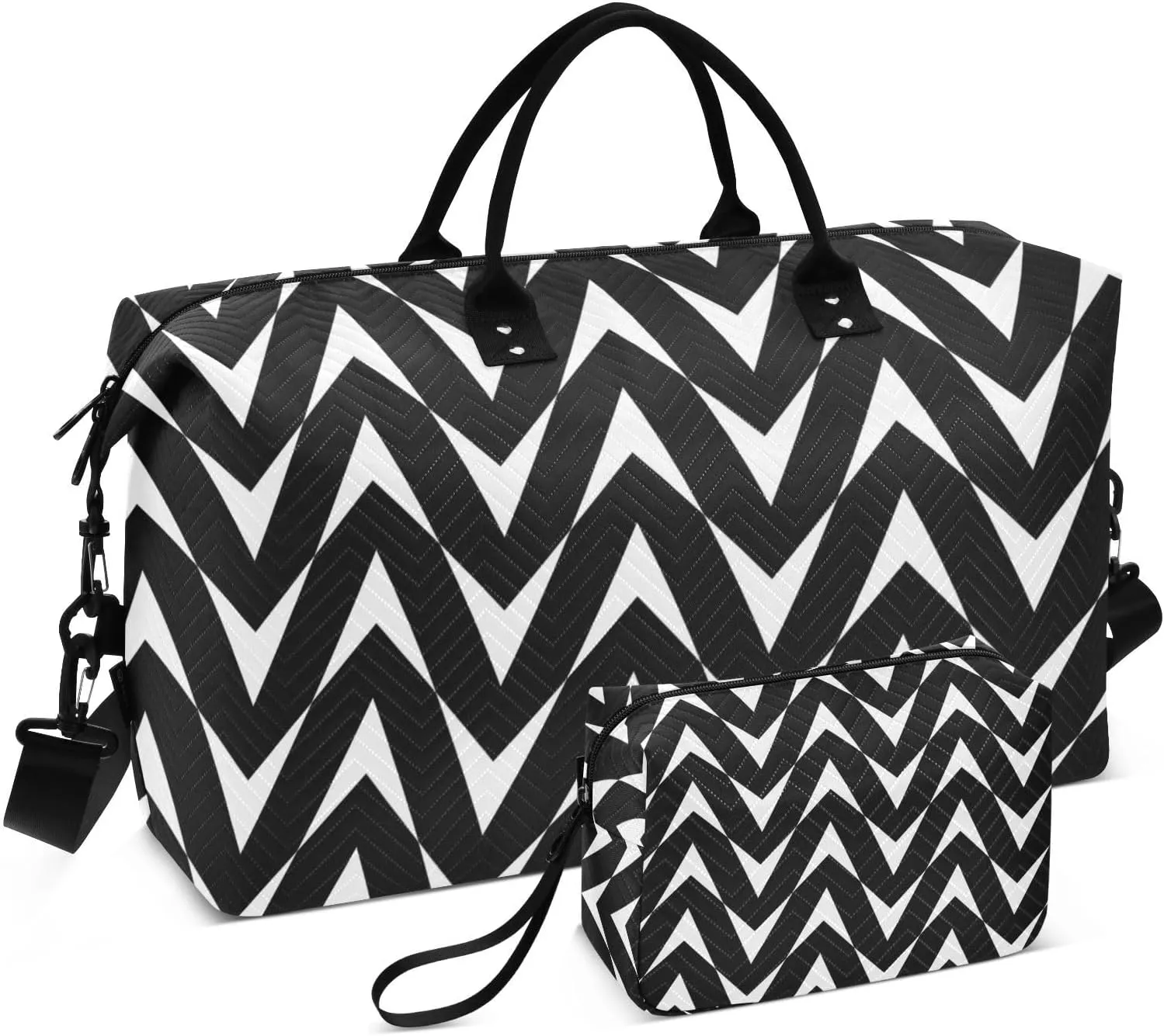 Bolaz Duffle Bag for Travel-Black Print， Easy Update Large Magnectic Sticker Refrigerator Magnets Decor Wash Machine Magnet Decals23"x26"