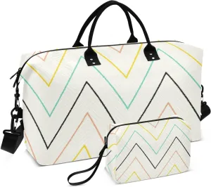 Bolaz Duffle Bag for Travel-Colorful Line Print， Easy Update Large Magnectic Sticker Refrigerator Magnets Decor Wash Machine Magnet Decals23"x26"