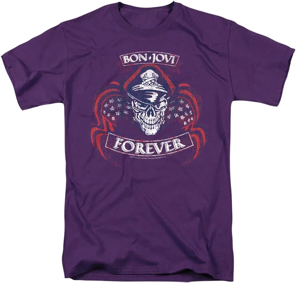 Bon Jovi Forever Skull Unisex Adult T Shirt for Men and Women