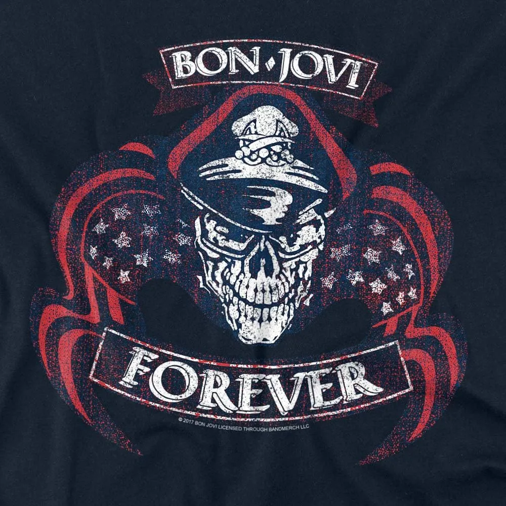 Bon Jovi Forever Skull Unisex Adult T Shirt for Men and Women