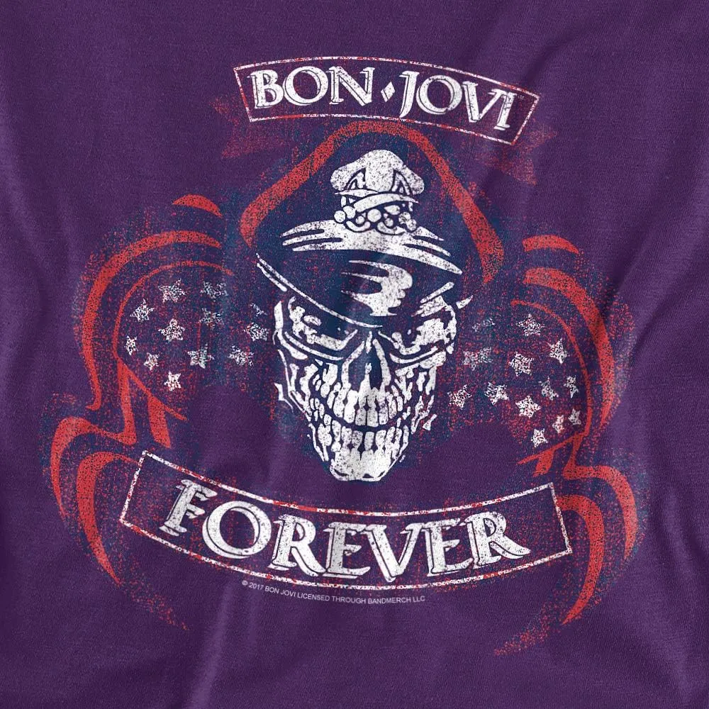 Bon Jovi Forever Skull Unisex Adult T Shirt for Men and Women