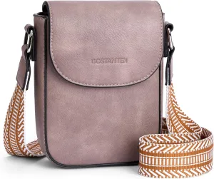 BOSTANTEN Small Crossbody Bags for Women Cell Phone Purse Leather Wallet Handbags with Card Slots
