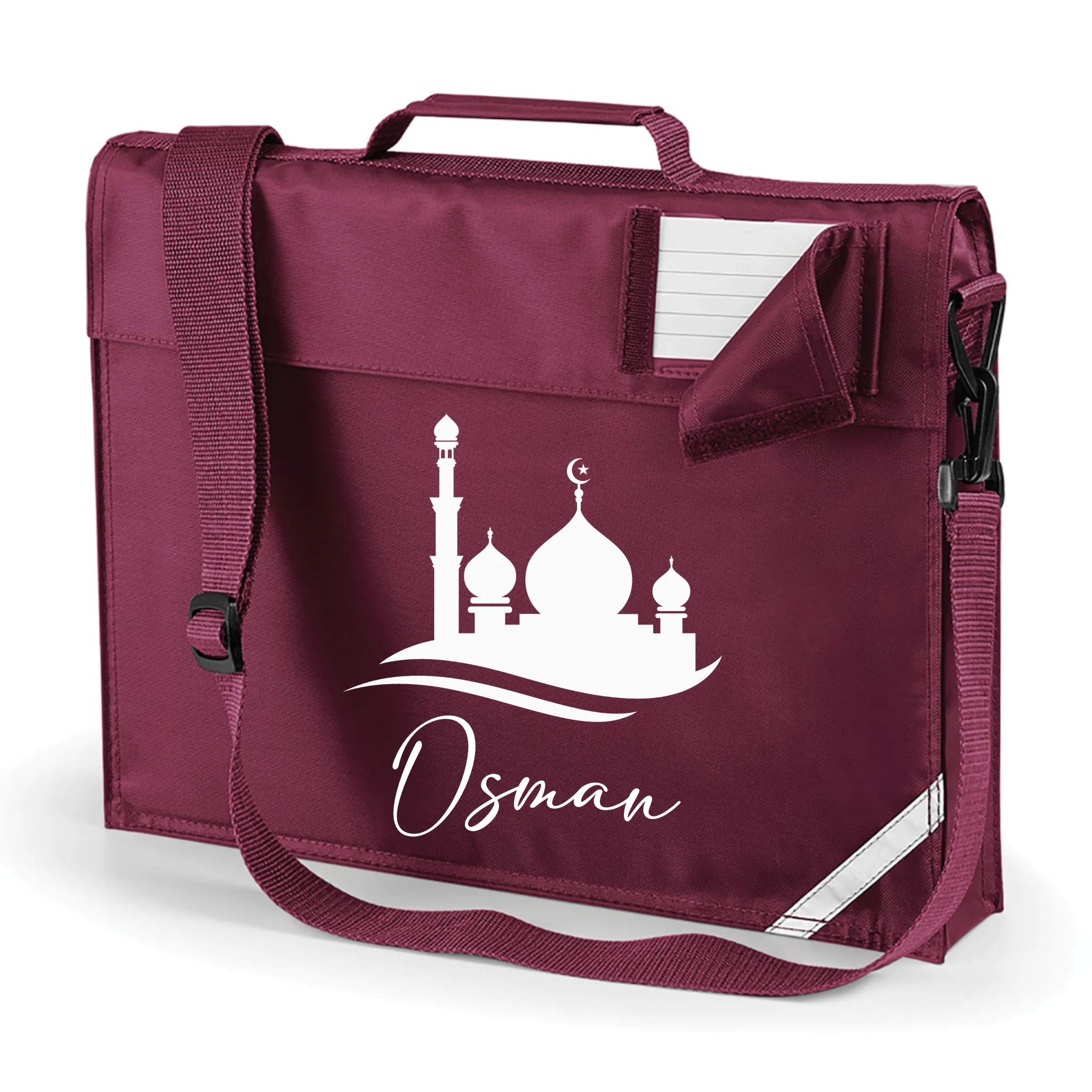 Boys Madressah/School Bookbag with Strap - Personalised