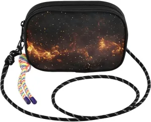 Burn Fire Flames Crossbody Bags for Women Cell Phone Purses Women's Shoulder Handbags Wallet Purse with Adjustable Strap