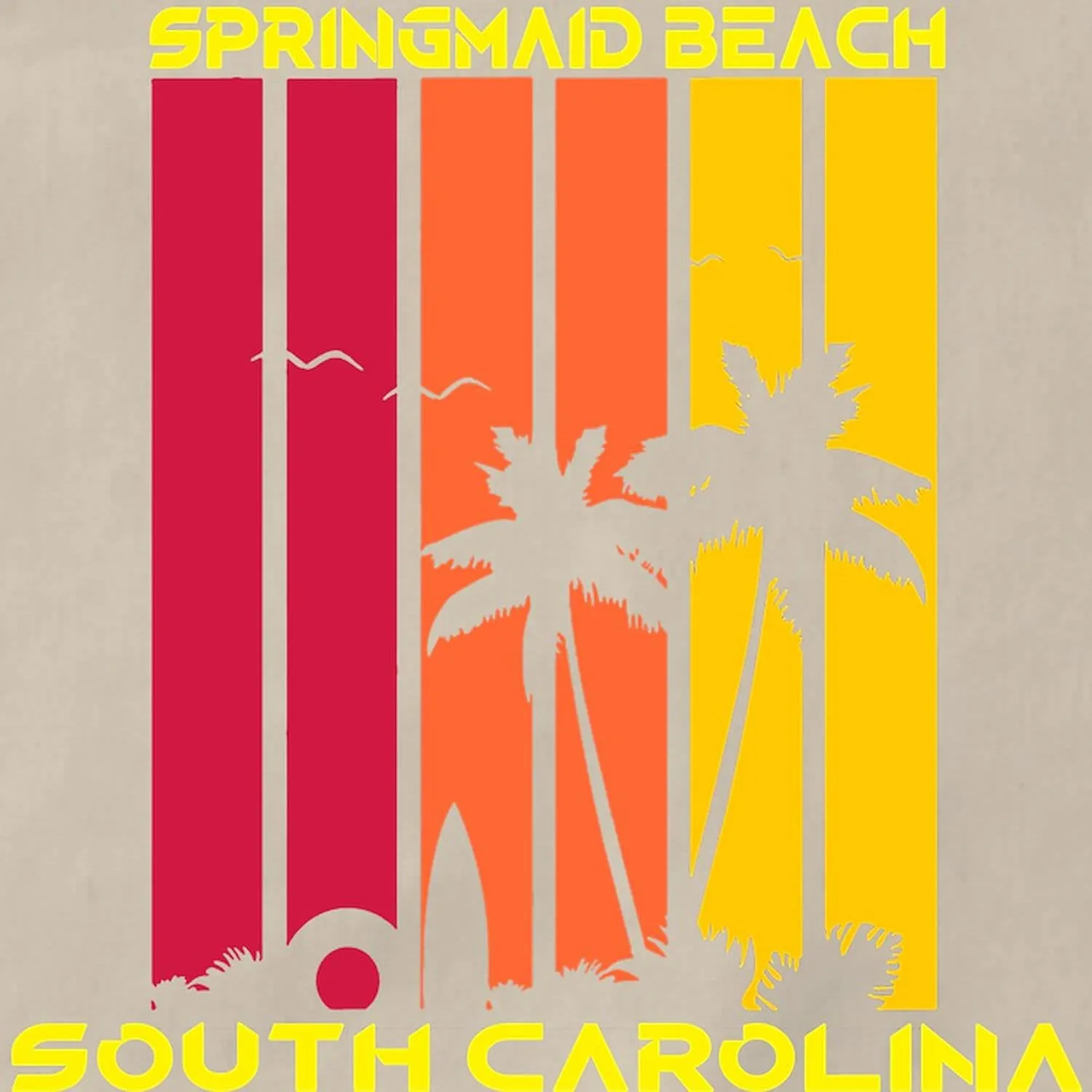 CafePress South Carolina Springmaid Beach Kitchen Apron with Pockets, Grilling Apron, Baking Apron
