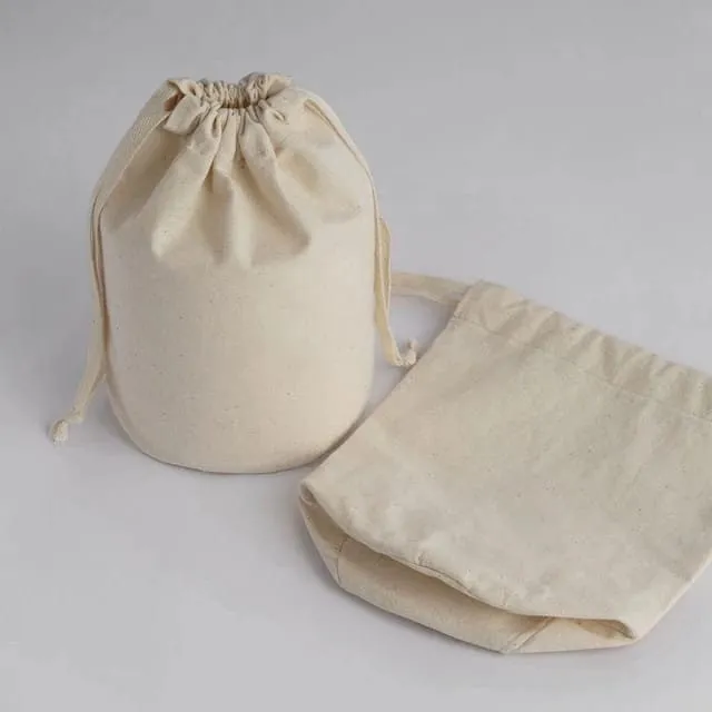 Candle Packaging Bag, Round Bottom bag for candles, Cotton Drawstring Bag, Dust bag for candles, Candle Bag