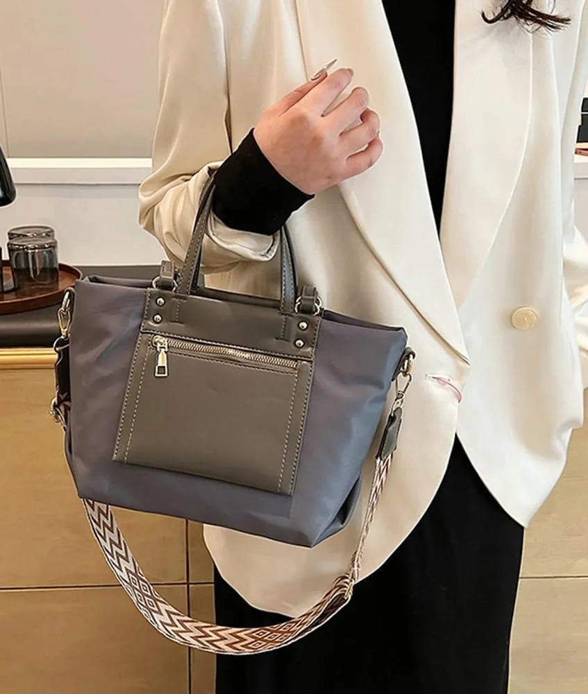 Casual Nylon Tote Bags for Women Canvas Shoulder Crossbody Bag Large Handbags Fashion Top Handle Purse