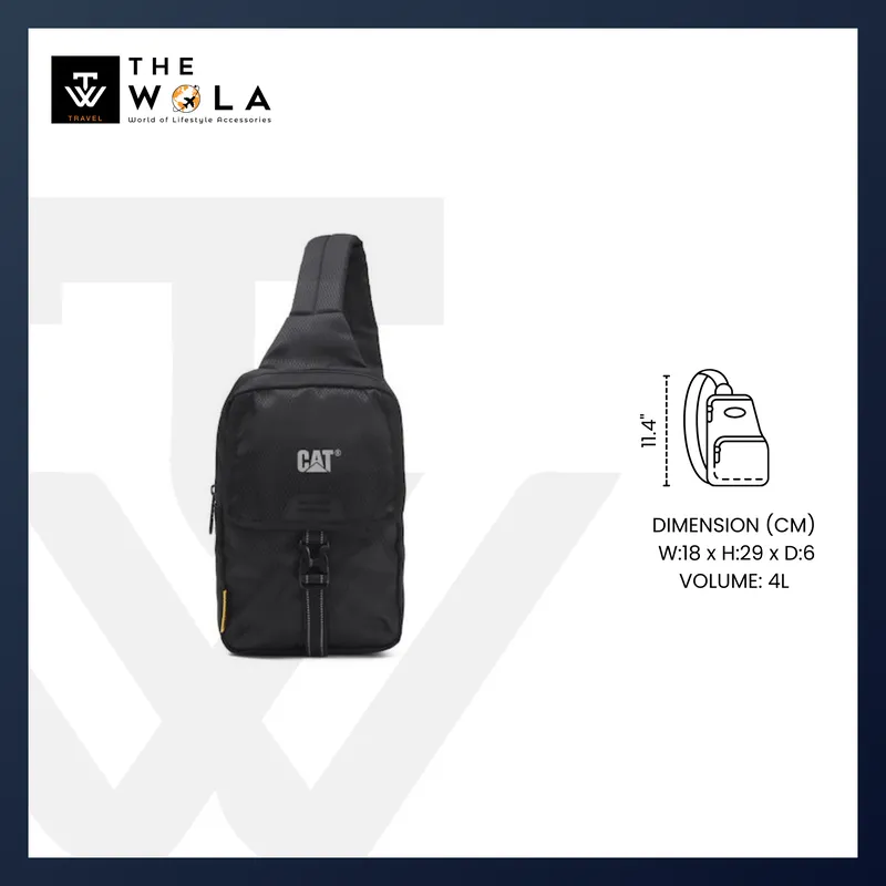 Caterpillar Urban Mountaineer Ajo Peak Sling Bag - Durable & Compact Crossbody Bag for Outdoor Adventures