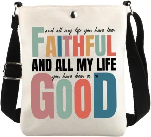 CENWA Christian Crossbody Bag Jesus Religious Christian Faith Gift Goodness of God Gift
