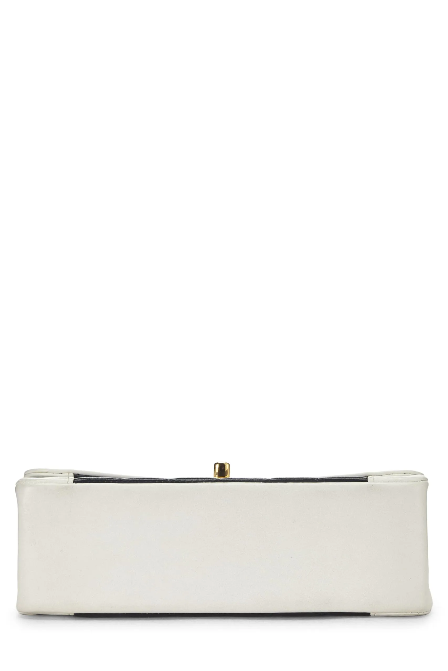 Chanel,  Black Lambskin Vertical Border Half Flap Bag Small, Multi