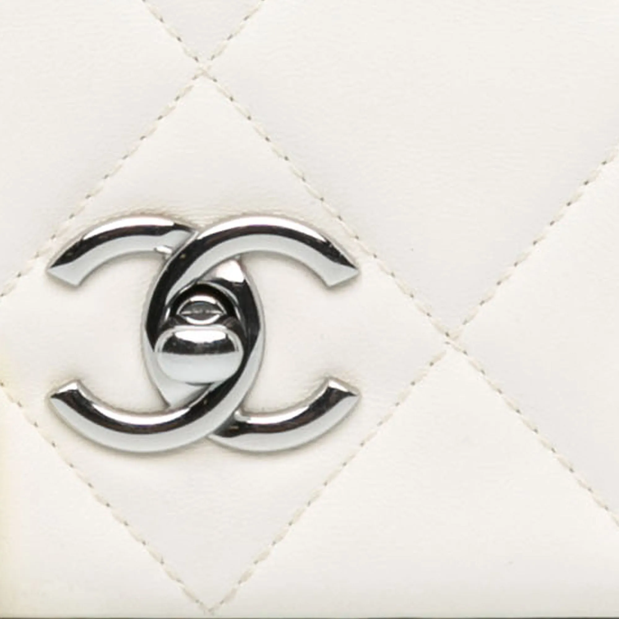 Chanel Mini Quilted Lambskin Chain Rows Flap