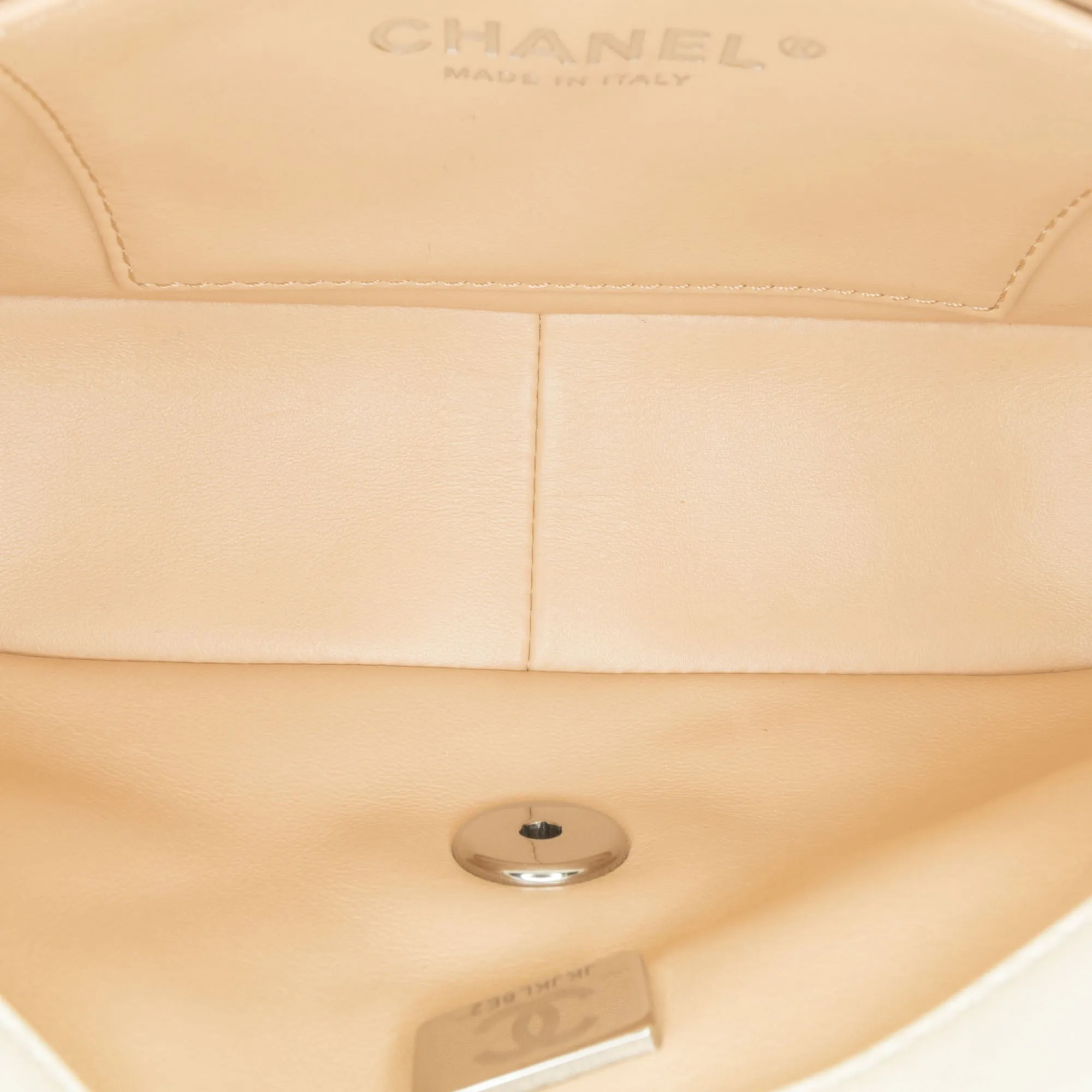 Chanel Mini Quilted Lambskin Chain Rows Flap