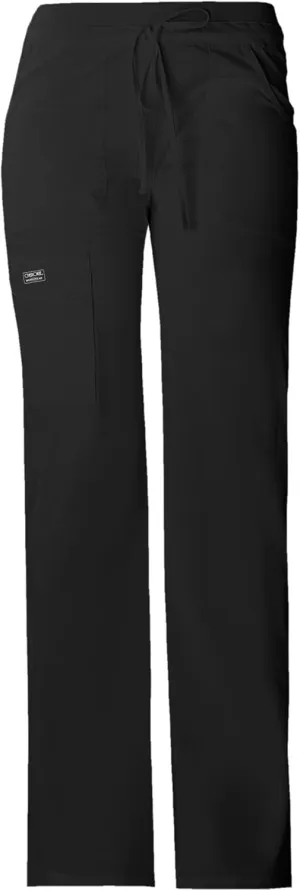 Cherokee Women Scrubs Pants Low Rise, Flare Leg bottoms, adjustable drawstring with 6 Pockets - 24001
