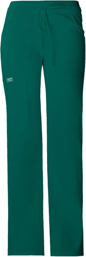 Cherokee Women Scrubs Pants Low Rise, Flare Leg bottoms, adjustable drawstring with 6 Pockets - 24001