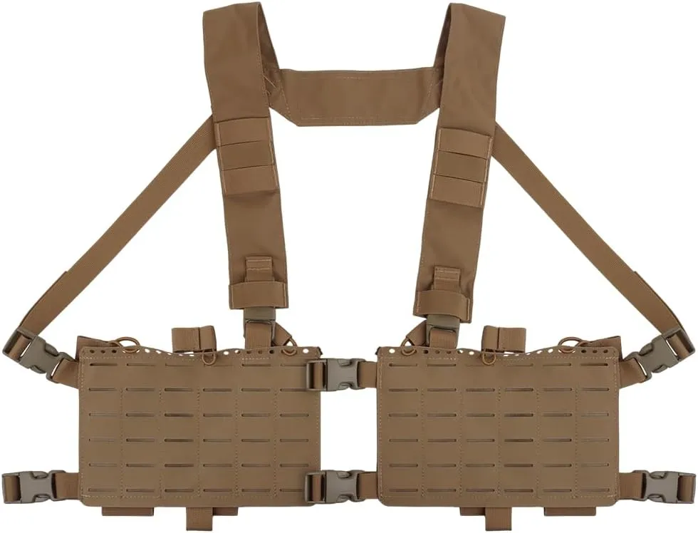 Chest Rig Quick Rlease Fit For MOLLE Mag Pouch Radio GP Bag