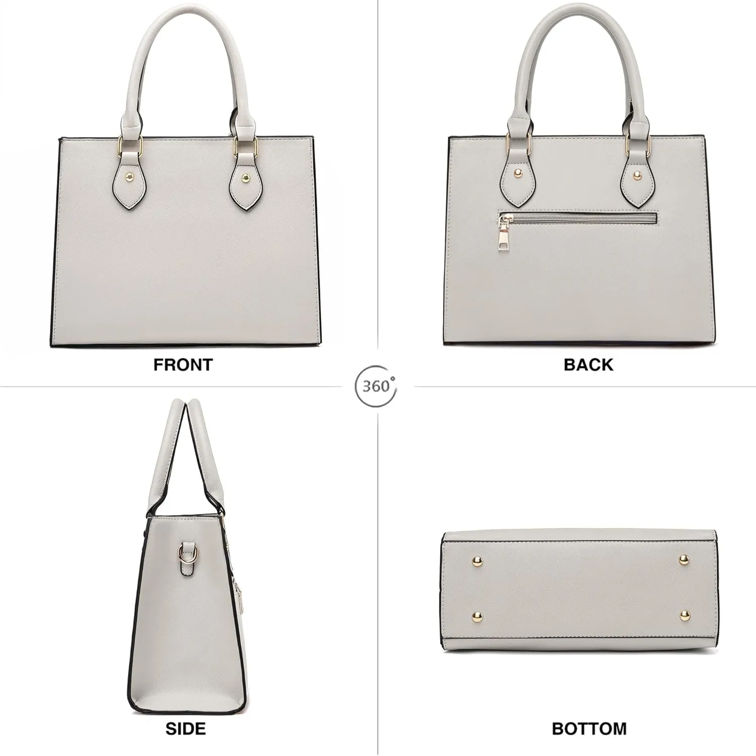 CHICAROUSAL Crossbody Purses and Handbags for Women PU Leather Tote Top Handle Satchel Shoulder Bags