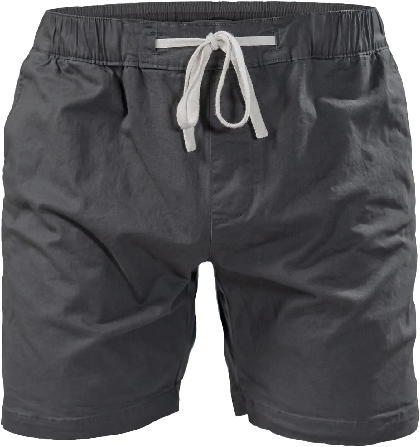 Chico Men's Flex Shorts | 6" Inseam | Stretch Poly/Cotton Blend | Above The Knee Fit | Elastic Waistband with Drawstring