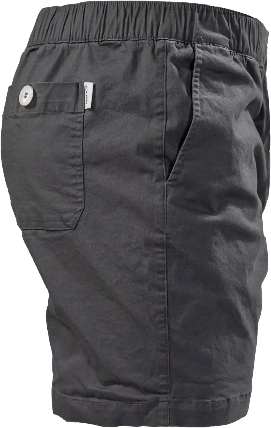 Chico Men's Flex Shorts | 6" Inseam | Stretch Poly/Cotton Blend | Above The Knee Fit | Elastic Waistband with Drawstring
