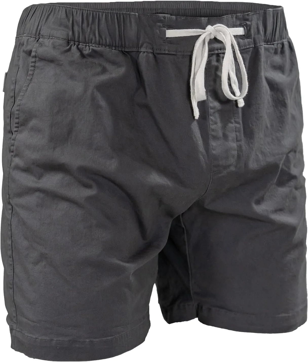 Chico Men's Flex Shorts | 6" Inseam | Stretch Poly/Cotton Blend | Above The Knee Fit | Elastic Waistband with Drawstring