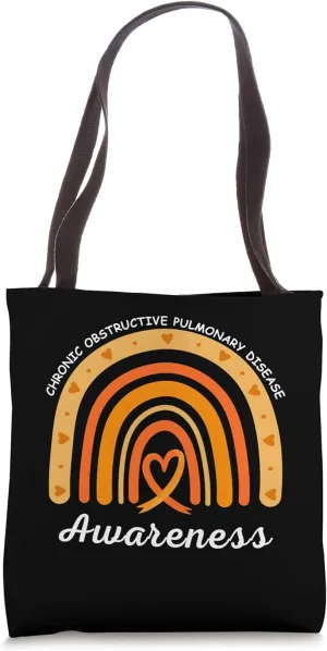 Chronic Obstructive Pulmonary Disease Orange COPD Awareness Tote Bag