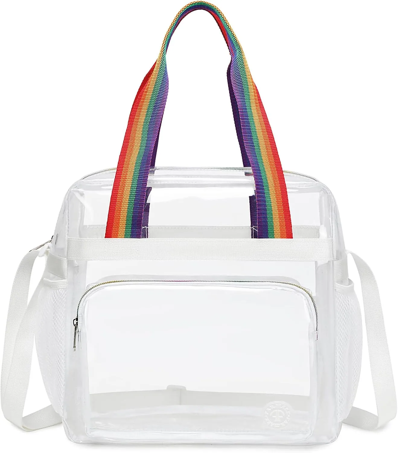 Clear Bag for Stadium Events 12 x6 x12 Clear Crossbody Tote Bag Stadium Approved with Adjustable Longer Strap