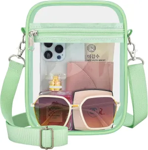 Clear Bag Stadium Approved Clear Purse for Women Clear Crossbody Bag for Stadium Events Concerts Festivals