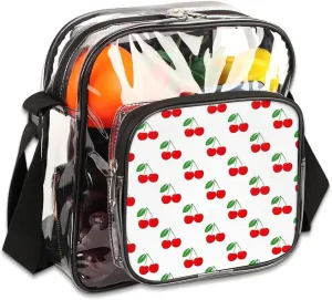 Clear Crossbody Bag Stadium Approved for Women and Men Transparent Messenger Shoulder Bag Clear Purse Bag