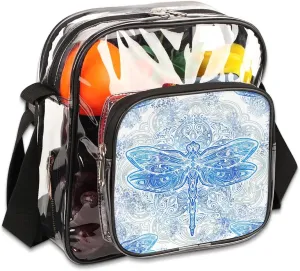Clear Crossbody Bag Stadium Approved for Women and Men Transparent Messenger Shoulder Bag Clear Purse Bag