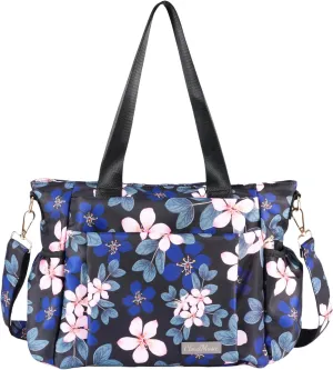 CLOUDMUSIC Crossbody Bags Shoulder Tote Handbag Nylon With Straps Waterproof Multi Bottle Pockets For Women Trendy