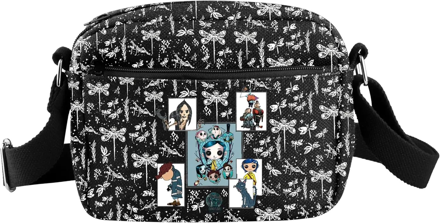 CMNIM Horror Movie Merch Gifts Mr. B-ky Crossbody Bag Sec-ret Door Crossbody Purse Horror Zombie Gifts Movie Fan Gifts