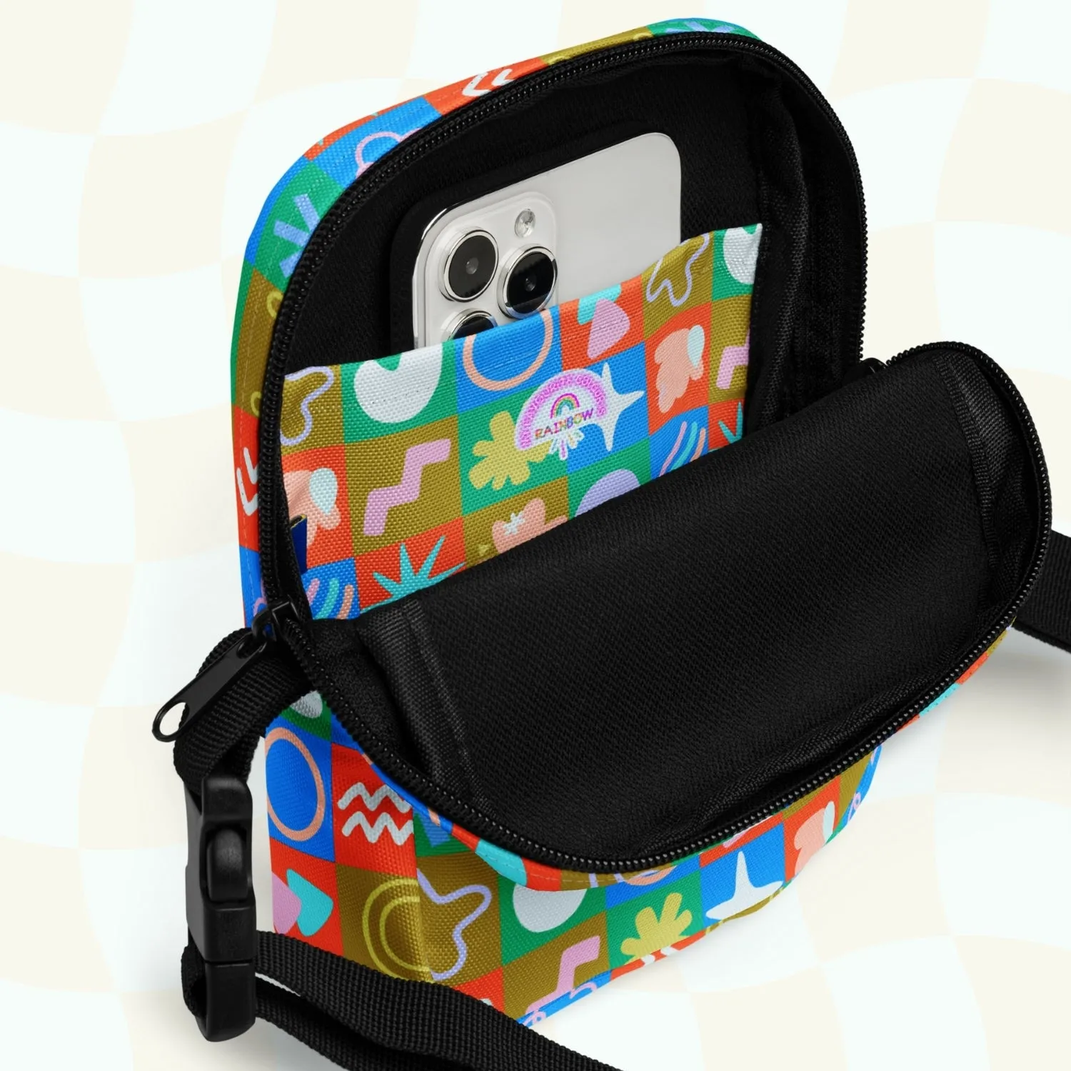 Colour Block Mini Crossbody Bag