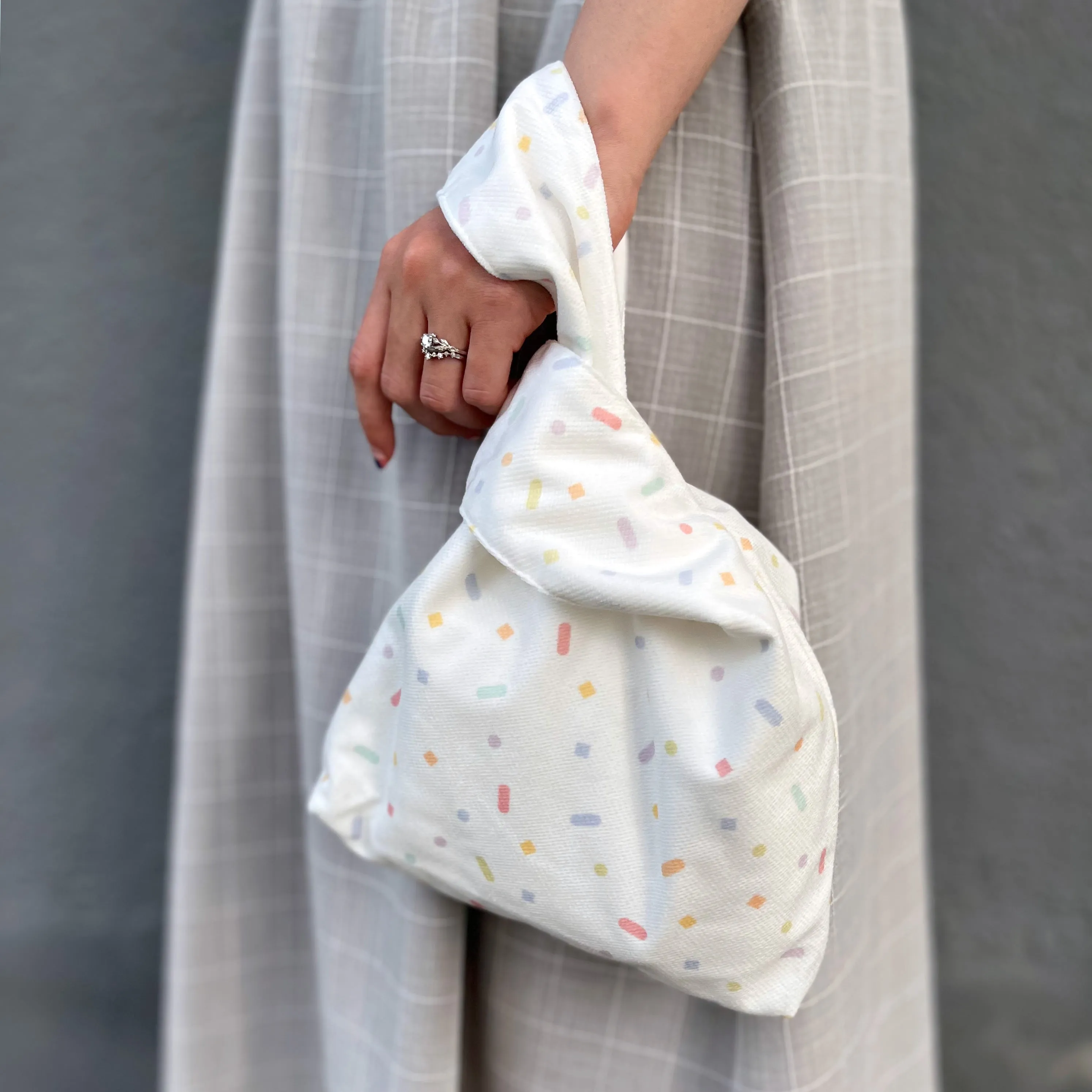 Confetti Onigiri Wristlet