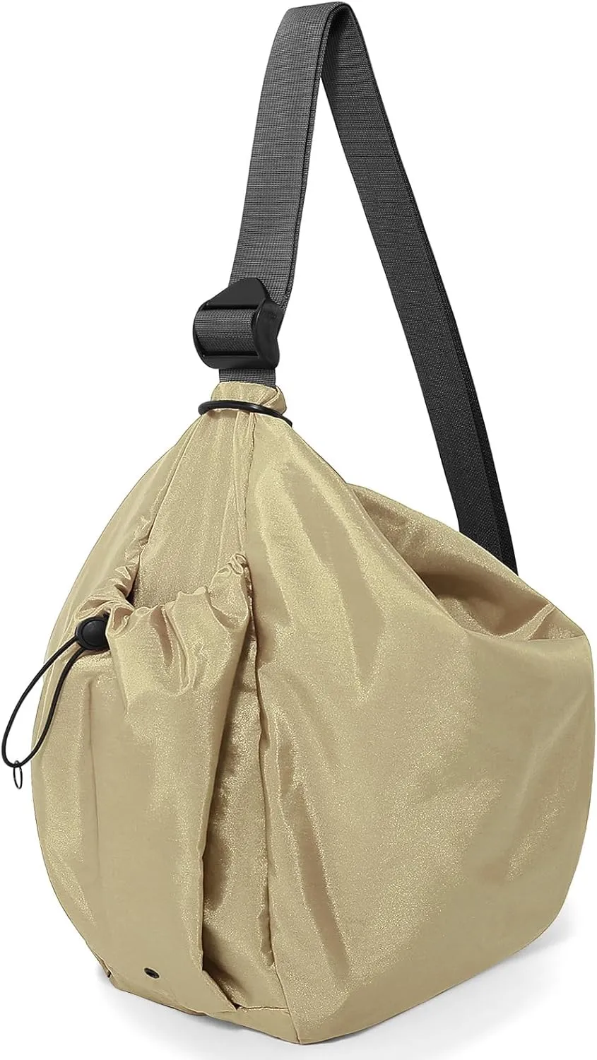 CONTAIL 18L Nylon Daily Shoulder Bag,Water-Resistant Crossbody Bag with Removable Insulated Beverage Holder