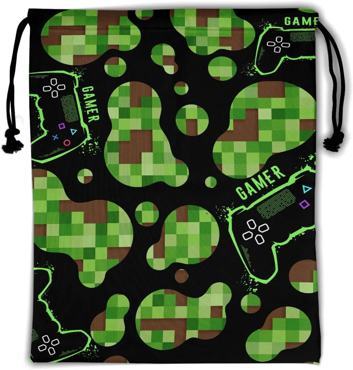 Cool Camouflage Game Grip - Video Game Grip Bags for Gymnasts, Gamer Gym Pouch Bag with Abstract Dots, Adjustable for Personal Equipment