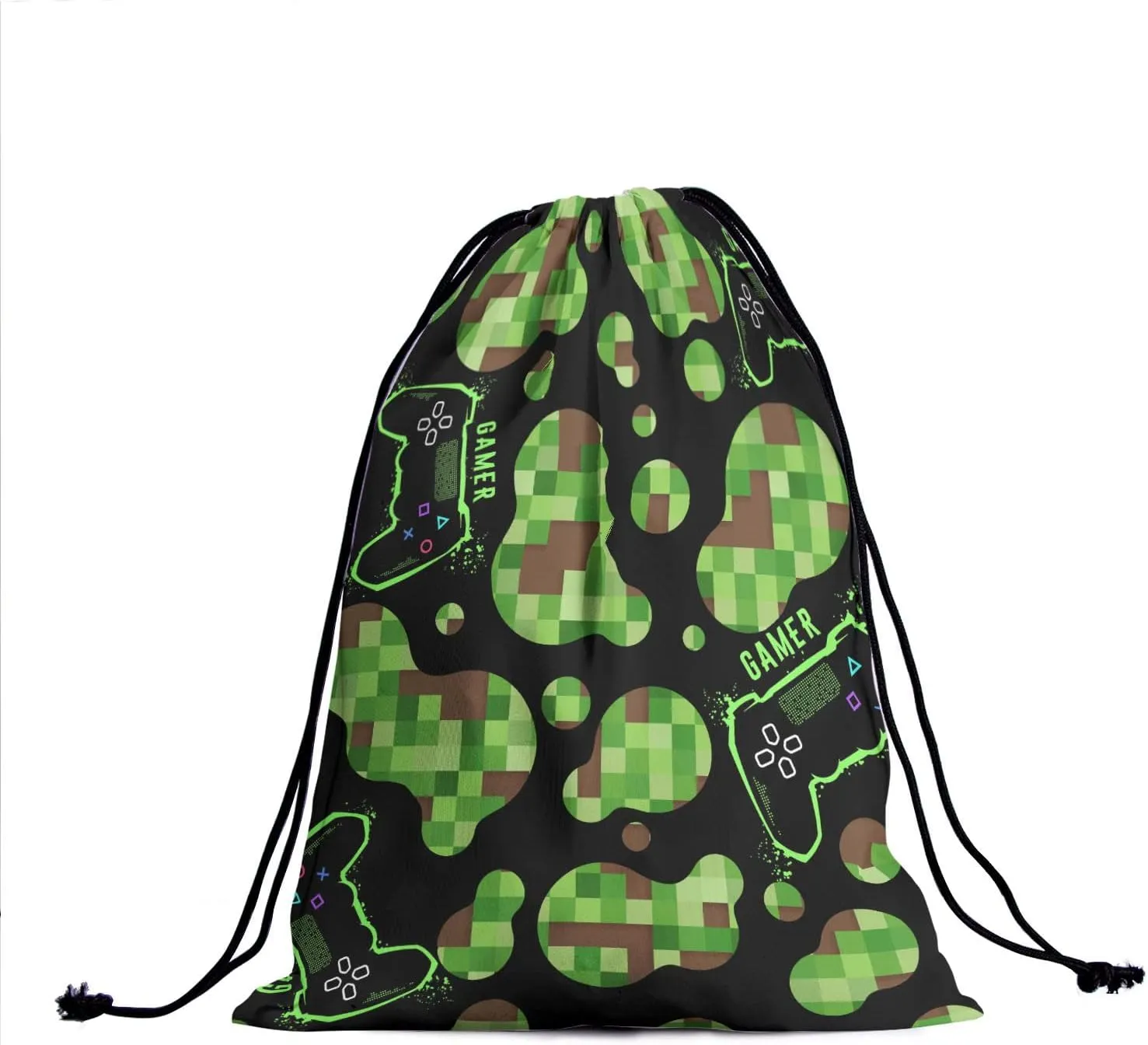 Cool Camouflage Game Grip - Video Game Grip Bags for Gymnasts, Gamer Gym Pouch Bag with Abstract Dots, Adjustable for Personal Equipment
