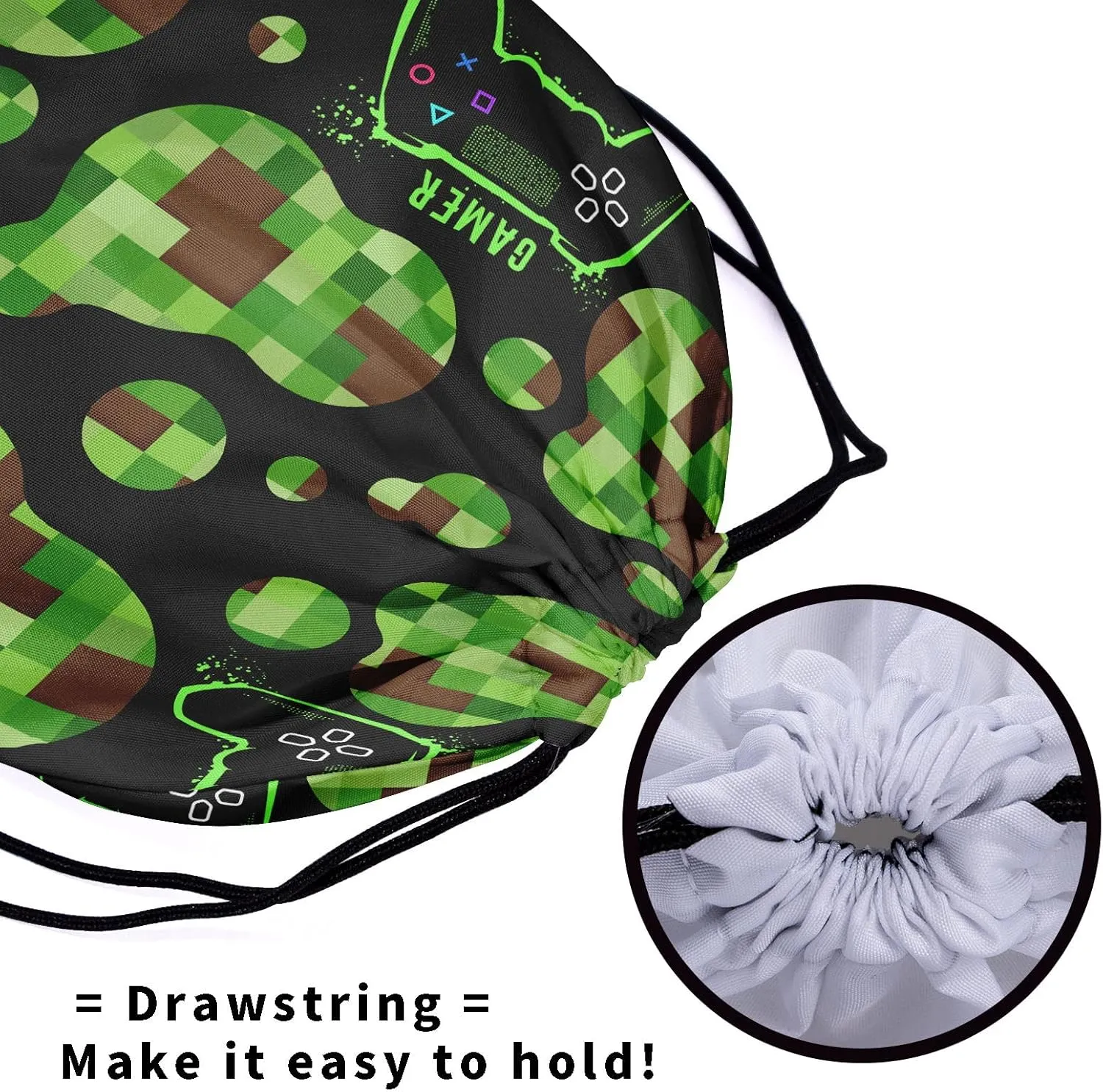 Cool Camouflage Game Grip - Video Game Grip Bags for Gymnasts, Gamer Gym Pouch Bag with Abstract Dots, Adjustable for Personal Equipment